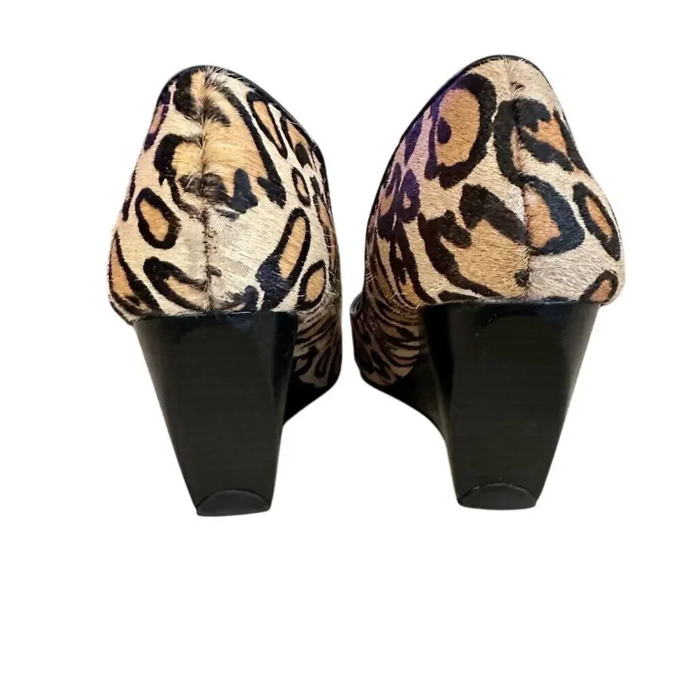 Kenneth‎ Cole Reaction Women's Leopard Print Wedge Heels Multicolor size 6 - Picture 8 of 11